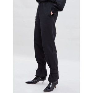The Frankie Shop Tab Cuff Sweatpants Black Size XS